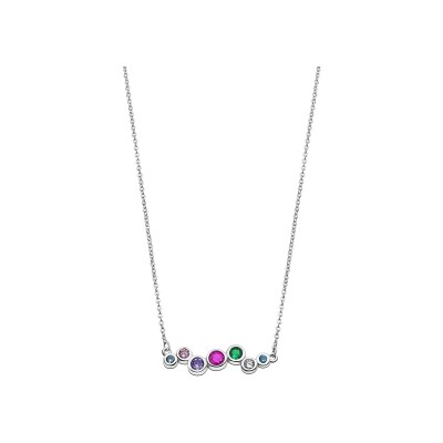 Collier Lotus Silver Rainbow Pure Essential en argent