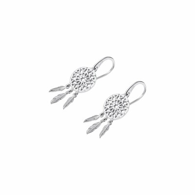 Boucles d'oreilles Lotus Mystic en argent