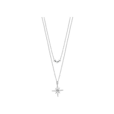 Collier Lotus Silver Trendy Étoile en argent