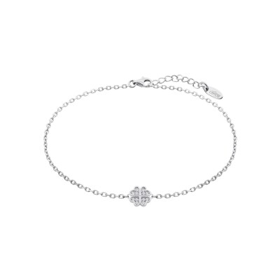 Bracelet Lotus Silver Mystic Trèfle en argent