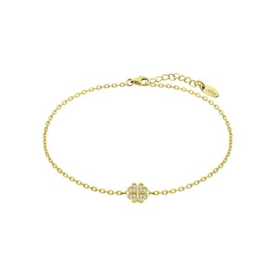 Bracelet Lotus Silver Mystic Trèfle en argent