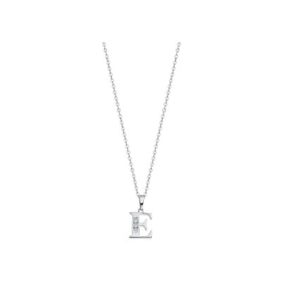 Collier Lotus Silver Letters Trendy en argent