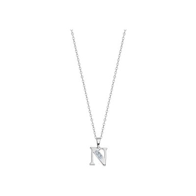 Collier Lotus Silver Letters Trendy en argent