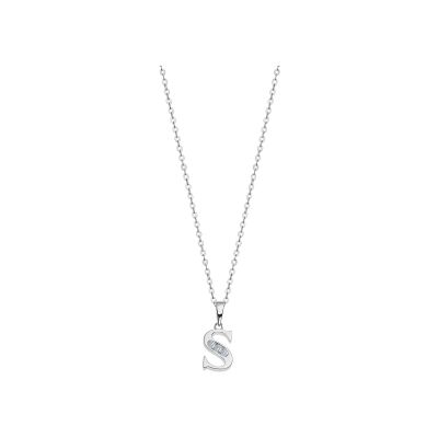 Collier Lotus Silver Letters Trendy en argent