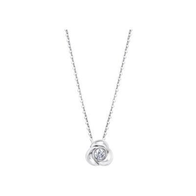 Collier Lotus Silver Essentials Pure Essential en argent