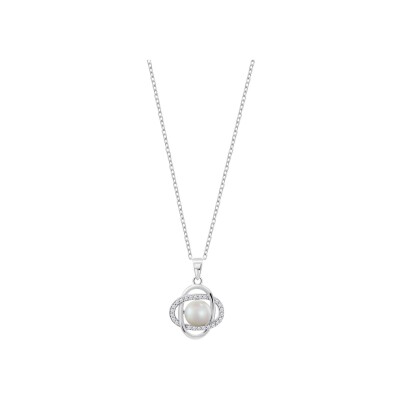 Collier Lotus Silver Pearls en argent