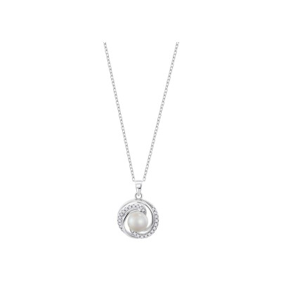 Collier Lotus Silver Pearls en argent