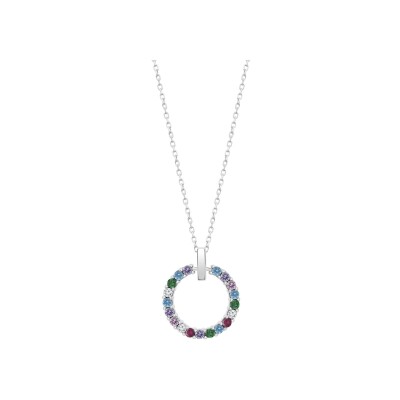 Collier Lotus Silver Rainbow en argent