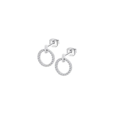 Boucles d'oreilles Lotus Silver Beyond Classics en argent