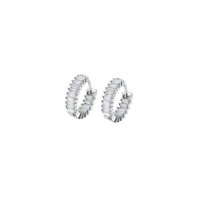Boucles d'oreilles Lotus Silver Glam Pure Essential en argent