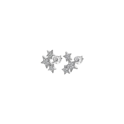 Boucles d'oreilles Lotus Silver Mystic en argent