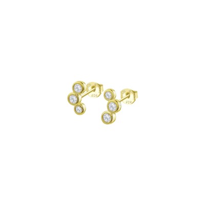 Boucles d'oreilles Lotus Silver Essentials en argent