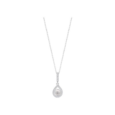 Collier Lotus Silver Pearls en argent
