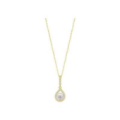 Collier Lotus Silver Pearls en argent