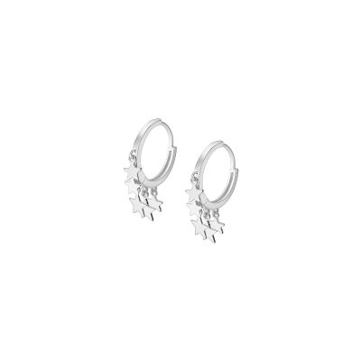 Boucles d'oreilles Lotus Silver Trendy Trendy en argent