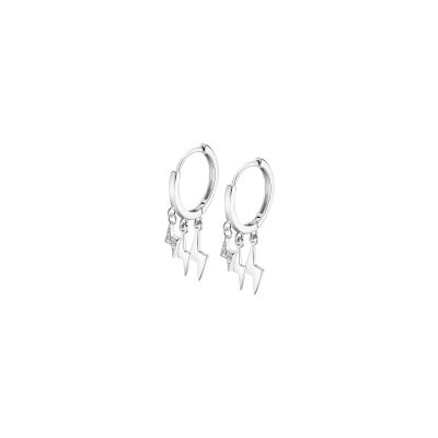 Boucles d'oreilles Lotus Silver Trendy en argent