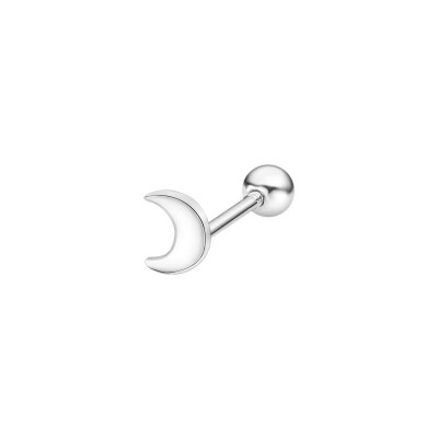 Piercing Lotus Silver Earparty Lune en argent