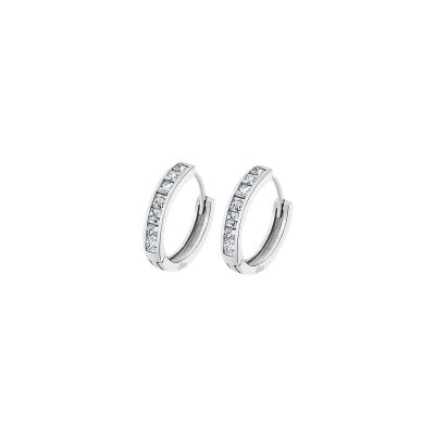 Boucles d'oreilles Lotus Silver Hoops en argent