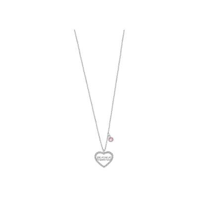 Collier Lotus Silver Mother's Love en argent