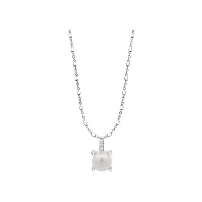 Collier Lotus Silver Pearls en argent