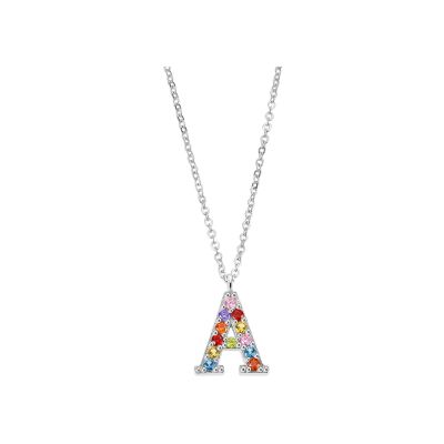 Collier Lotus Silver Rainbow en argent
