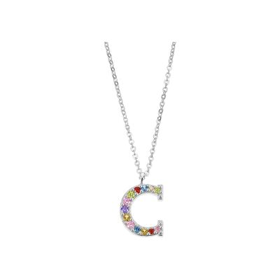 Collier Lotus Silver Rainbow en argent