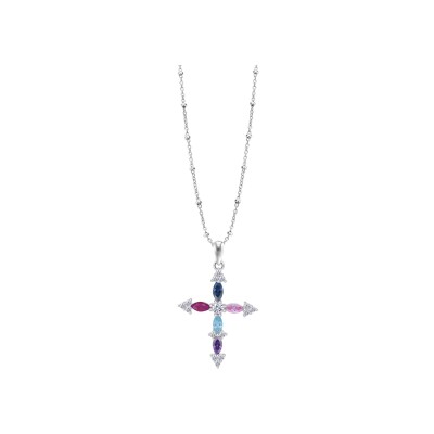 Collier Lotus Silver Rainbow It Girl en argent
