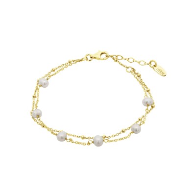 Bracelet Lotus Silver Pearls en argent