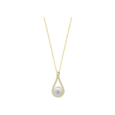 Collier Lotus Silver Pearls en argent