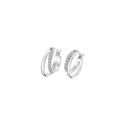 Boucles d'oreilles Lotus Silver Glam en argent