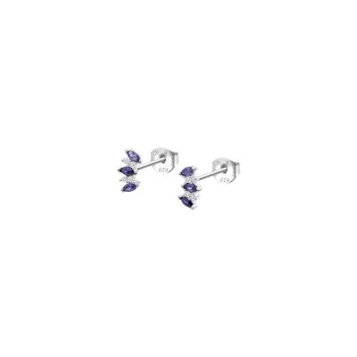 Boucles d'oreilles Lotus Silver Colors en argent