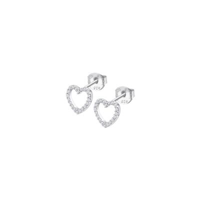 Boucles d'oreilles Lotus Silver Moments Coeur en argent