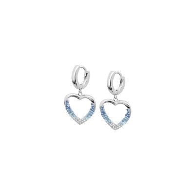 Boucles d'oreilles Lotus Silver Colors Coeur en argent