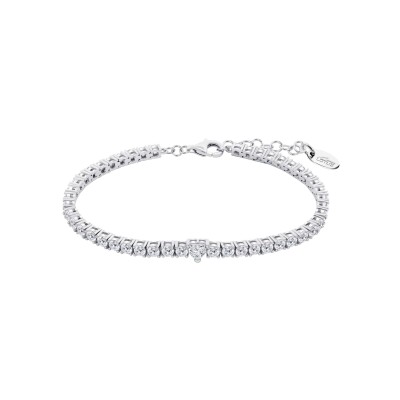 Bracelet Lotus Silver Glam Coeur en argent