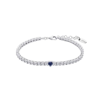 Bracelet Lotus Silver Glam Coeur en argent