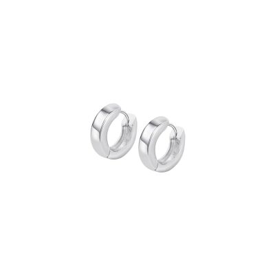 Boucles d'oreilles Lotus Silver Hoops en argent