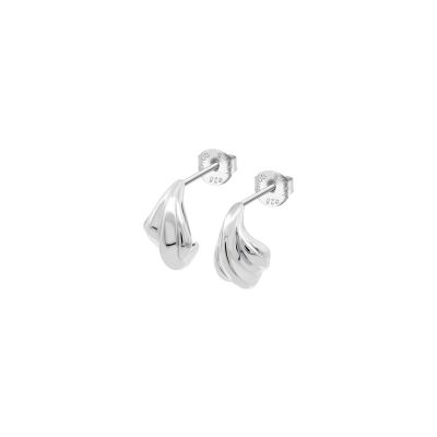 Boucles d'oreilles Lotus Silver Trendy Trendy en argent