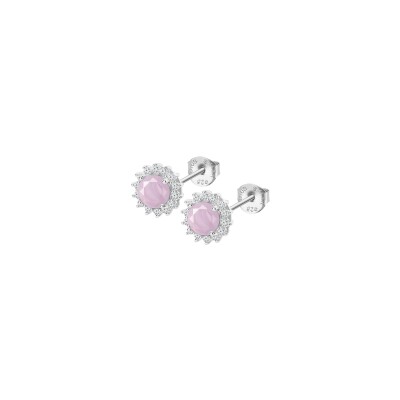 Boucles d'oreilles Lotus Silver Colors en argent