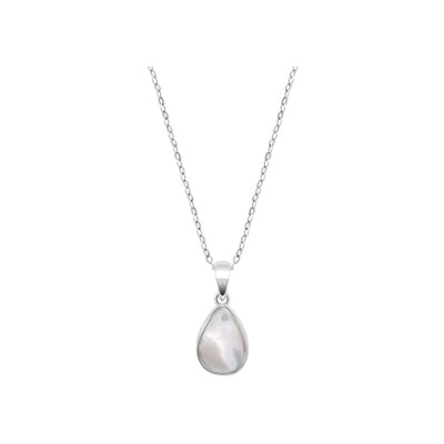 Collier Lotus Silver Pearls en argent