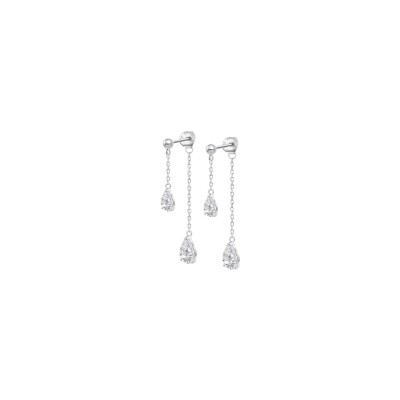 Boucles d'oreilles Lotus Silver Glam en argent