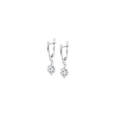 Boucles d'oreilles Lotus Silver Essentials en argent