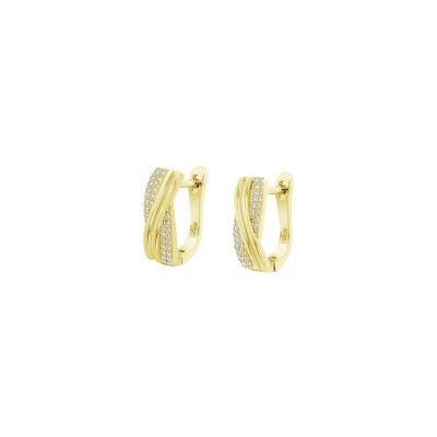 Boucles d'oreilles Lotus Silver Glam en argent