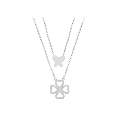 Collier Lotus Silver Trendy en argent