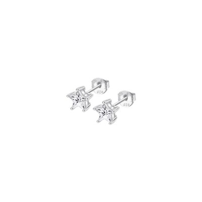 Boucles d'oreilles Lotus Silver Essentials en argent