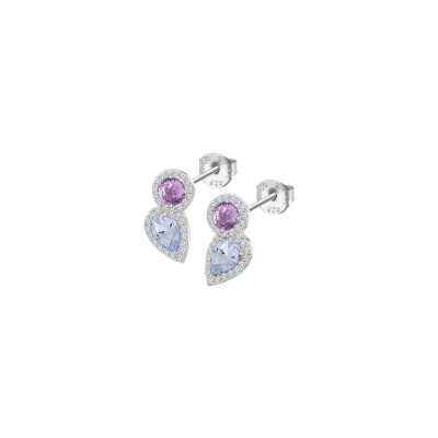 Boucles d'oreilles Lotus Silver Colors en argent
