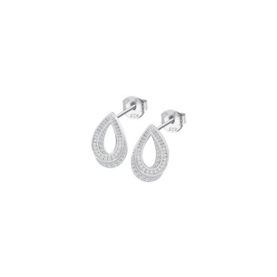 Boucles d'oreilles Lotus Silver Glam en argent