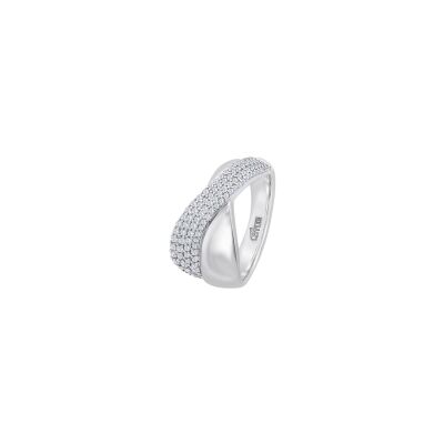 Bague Lotus Silver Glam en argent, taille 54