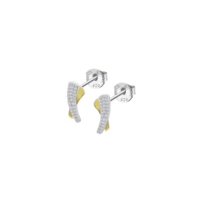Boucles d'oreilles Lotus Silver Beyond Classics en argent