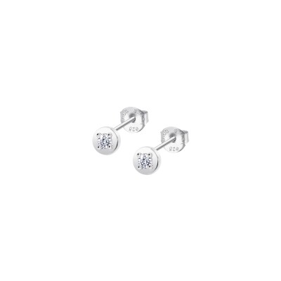 Boucles d'oreilles Lotus Silver Essentials en argent