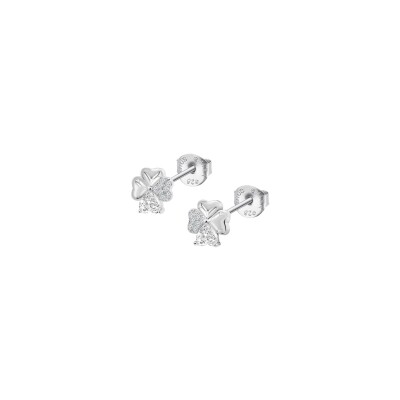 Boucles d'oreilles Lotus Silver Mystic en argent
